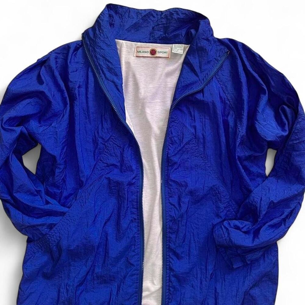 Vintage Blue Windbreaker Milano Sport Men’s Medium